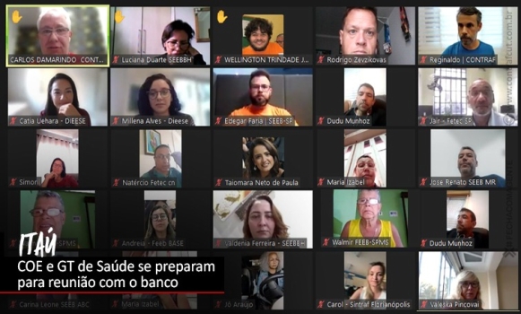 COE e GT de Saúde do Itaú se reuniram para debater  problemas do banco