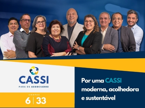 Eleições Cassi: Vote chapas 6 e 33