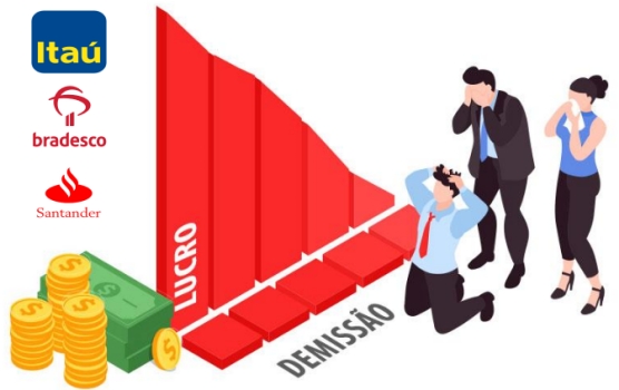 Lucros do Itaú, Bradesco e Santander não evitam demissões e fechamento de agências