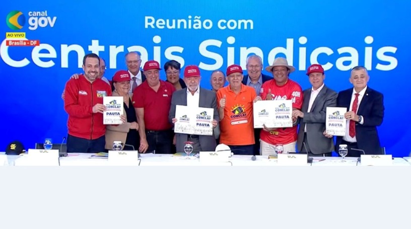 Lula recebe reivindicações da CUT e demais centrais sindicais