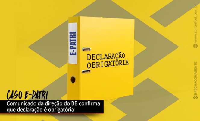 BB: Dipes orienta funcionários a fazerem declaração no e-Patri