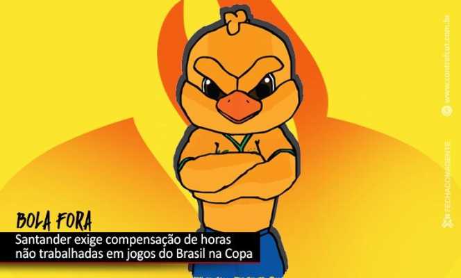 Santander não vai abonar horas não trabalhadas em jogos do Brasil