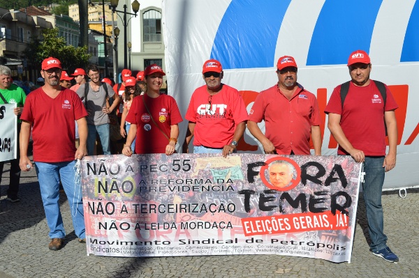 MOVIMENTO SINDICAL DE PETRÓPOLIS -  Protesto contra pacote de medidas para enfrentar a crise