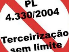 PL 4.330 da terceirização = PRECARIZAÇÃO