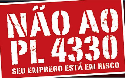 Pressão em Brasília contra PL 4.330 - TERCEIRIZAÇÃO