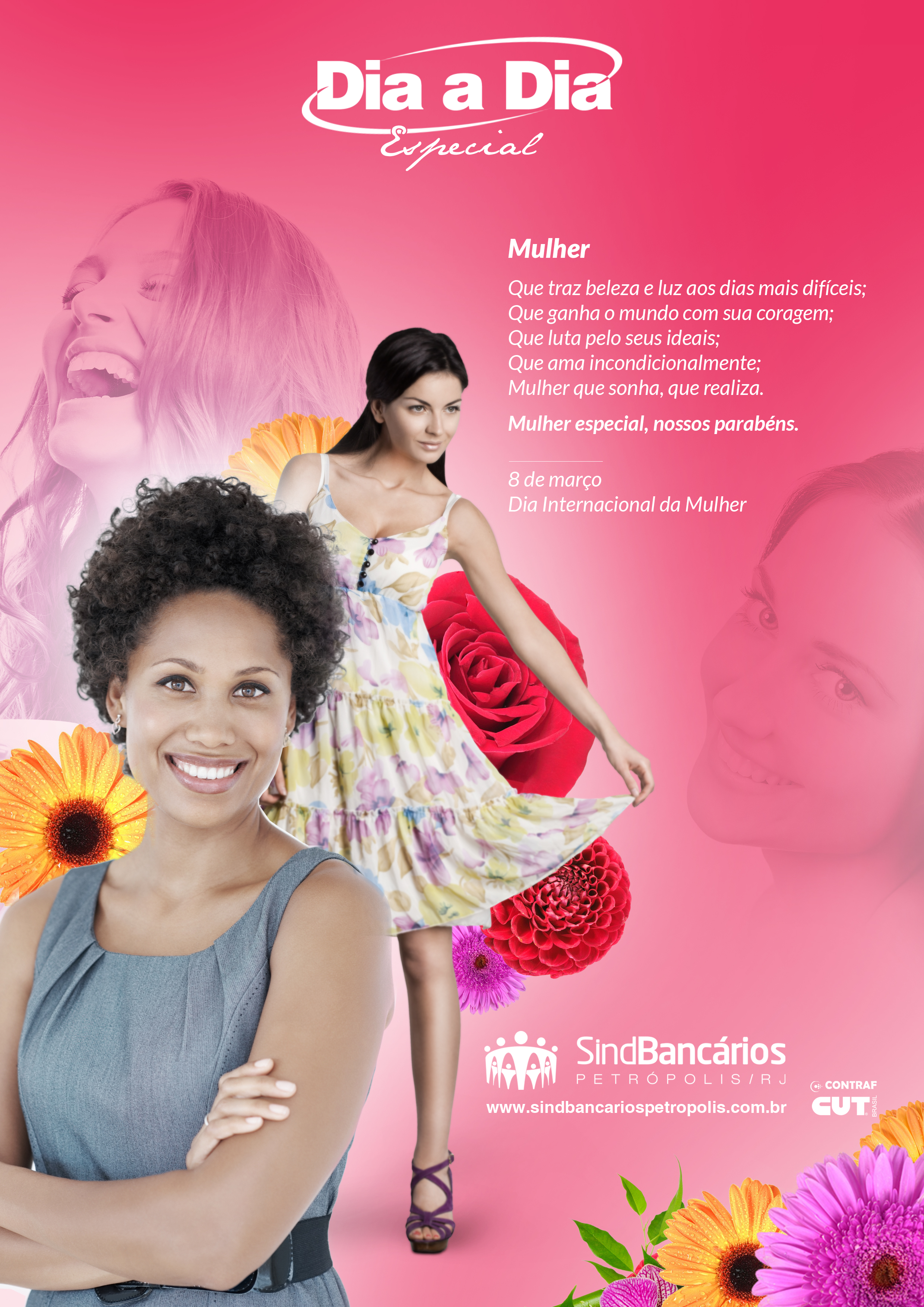 HOMENAGEM ESPECIAL DO SINDBANCÁRIOS PETRÓPOLIS AO DIA INTERNACIONAL DA MULHER