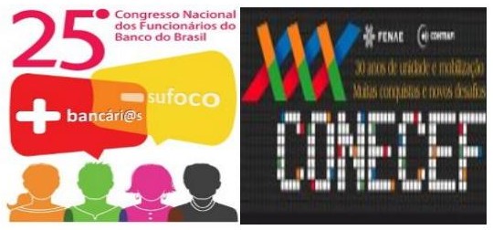 Congressos dos bancários do Banco do Brasil e Caixa
