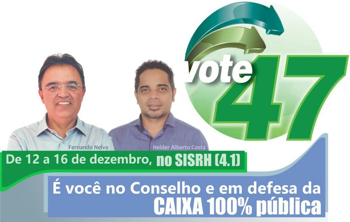 TERMINA HOJE A ELEIÇÃO PARA A ESCOLHA DO CONSELHO DE ADMINISTRAÇÃO DA CAIXA