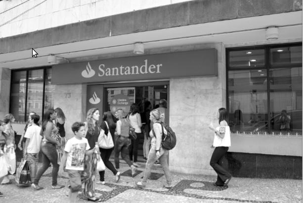Paralisação do Santander em toda mídia