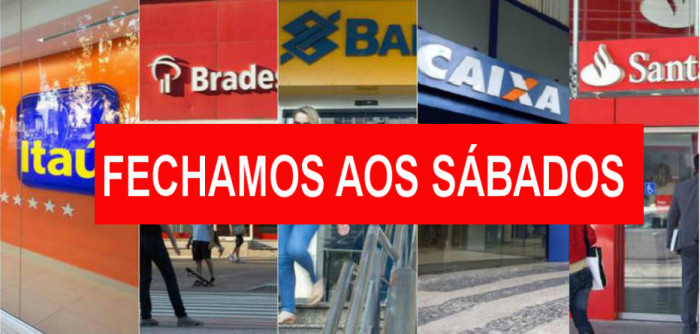Bancários não trabalharão aos sábados